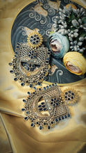 Load image into Gallery viewer, MAYAN - JARA GERMAN SILVER STATEMENT EARRINGS