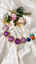 Load image into Gallery viewer, Maara Ciana Purple Solar Quartz Choker Neckpiece
