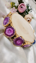 Load image into Gallery viewer, Maara Ciana Purple Solar Quartz Choker Neckpiece