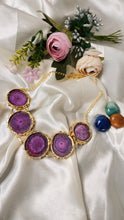Load image into Gallery viewer, Maara Ciana Purple Solar Quartz Choker Neckpiece