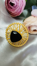 Load image into Gallery viewer, Taline Black Stone Ring