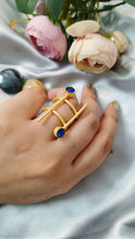Load image into Gallery viewer, Sherlin Blue Stone Ring