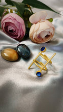 Load image into Gallery viewer, Sherlin Blue Stone Ring