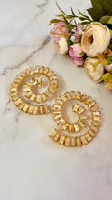 Load image into Gallery viewer, Kwassa Golden Statement Partywear Earrings