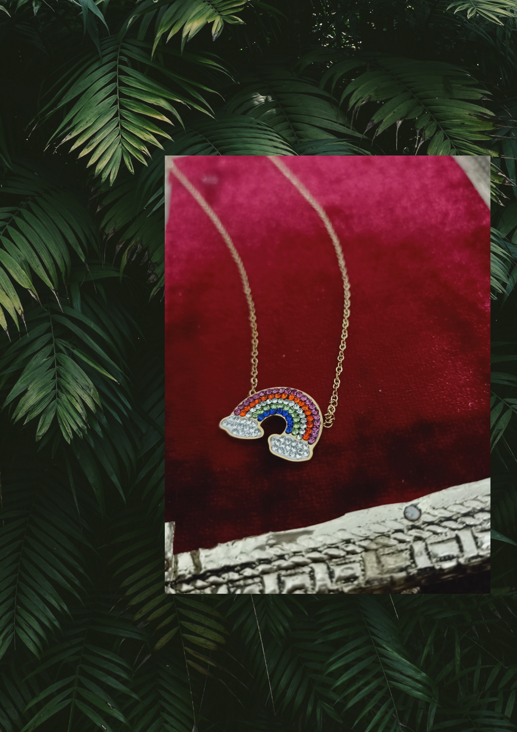 Rainbow-vaina Delicate Pendant Chain freeshipping - CASA ROZEN