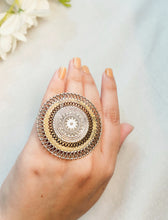 Load image into Gallery viewer, RIDAN GERMAN SILVER STATEMENT RING freeshipping - CASA ROZEN
