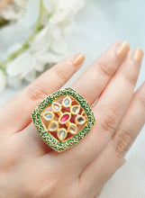 Load image into Gallery viewer, VIRASA GREEN RING freeshipping - CASA ROZEN
