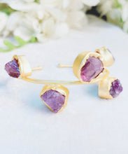 Load image into Gallery viewer, Kiraya Amethyst Semi Precious Stones Bracelet freeshipping - CASA ROZEN
