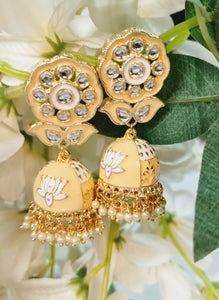 Valiana Meenakari Art Work Earrings freeshipping - CASA ROZEN