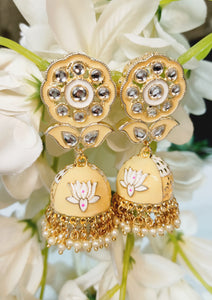 Valiana Meenakari Art Work Earrings freeshipping - CASA ROZEN