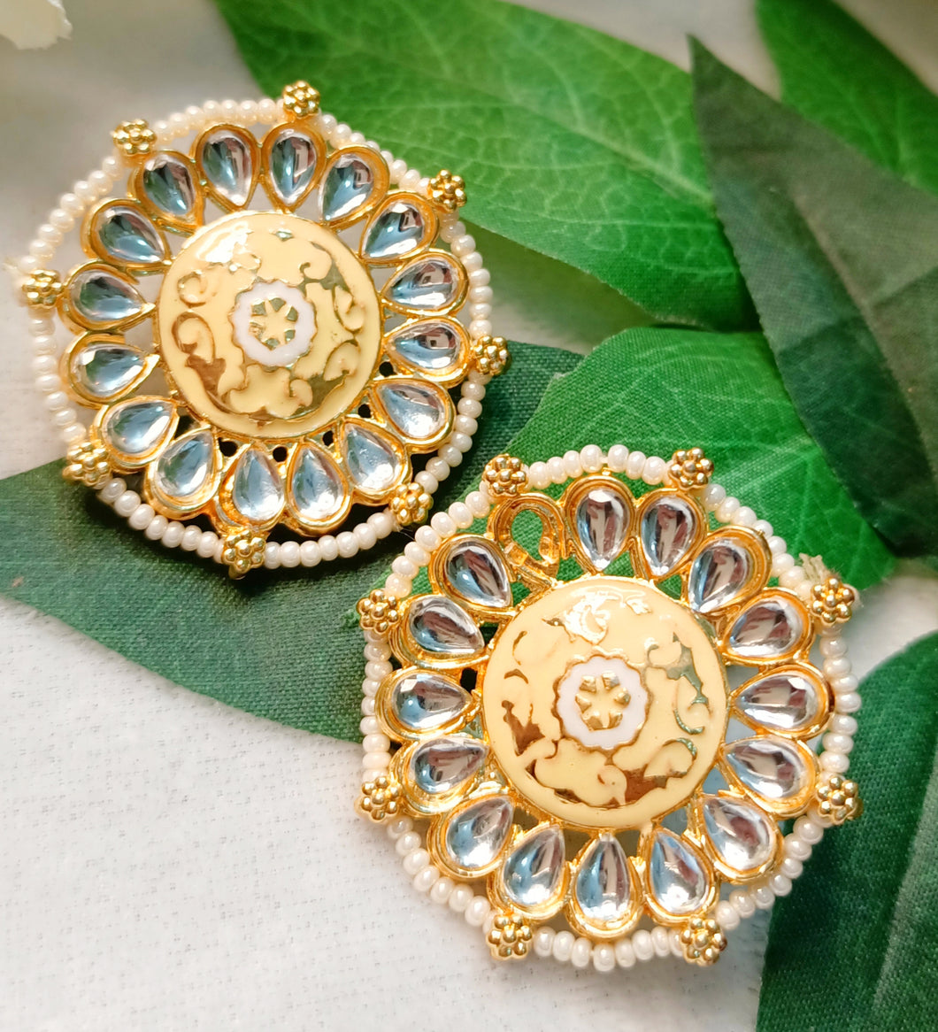 KAWANA Chrome Yellow Earrings freeshipping - CASA ROZEN