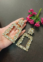 Load image into Gallery viewer, Tessa Silver Crystal Shimmer Earrings freeshipping - CASA ROZEN
