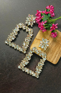Tessa Silver Crystal Shimmer Earrings freeshipping - CASA ROZEN