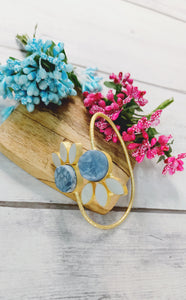 Kelly Pastel Wave Blue Natural Stone Bracelet freeshipping - CASA ROZEN
