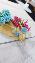 Load image into Gallery viewer, Kelly Pastel Wave Blue Natural Stone Bracelet freeshipping - CASA ROZEN
