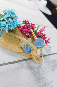 Kelly Pastel Wave Blue Natural Stone Bracelet freeshipping - CASA ROZEN
