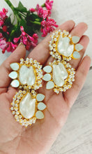 Load image into Gallery viewer, Hazal Baroque Natural Stone Earrings freeshipping - CASA ROZEN
