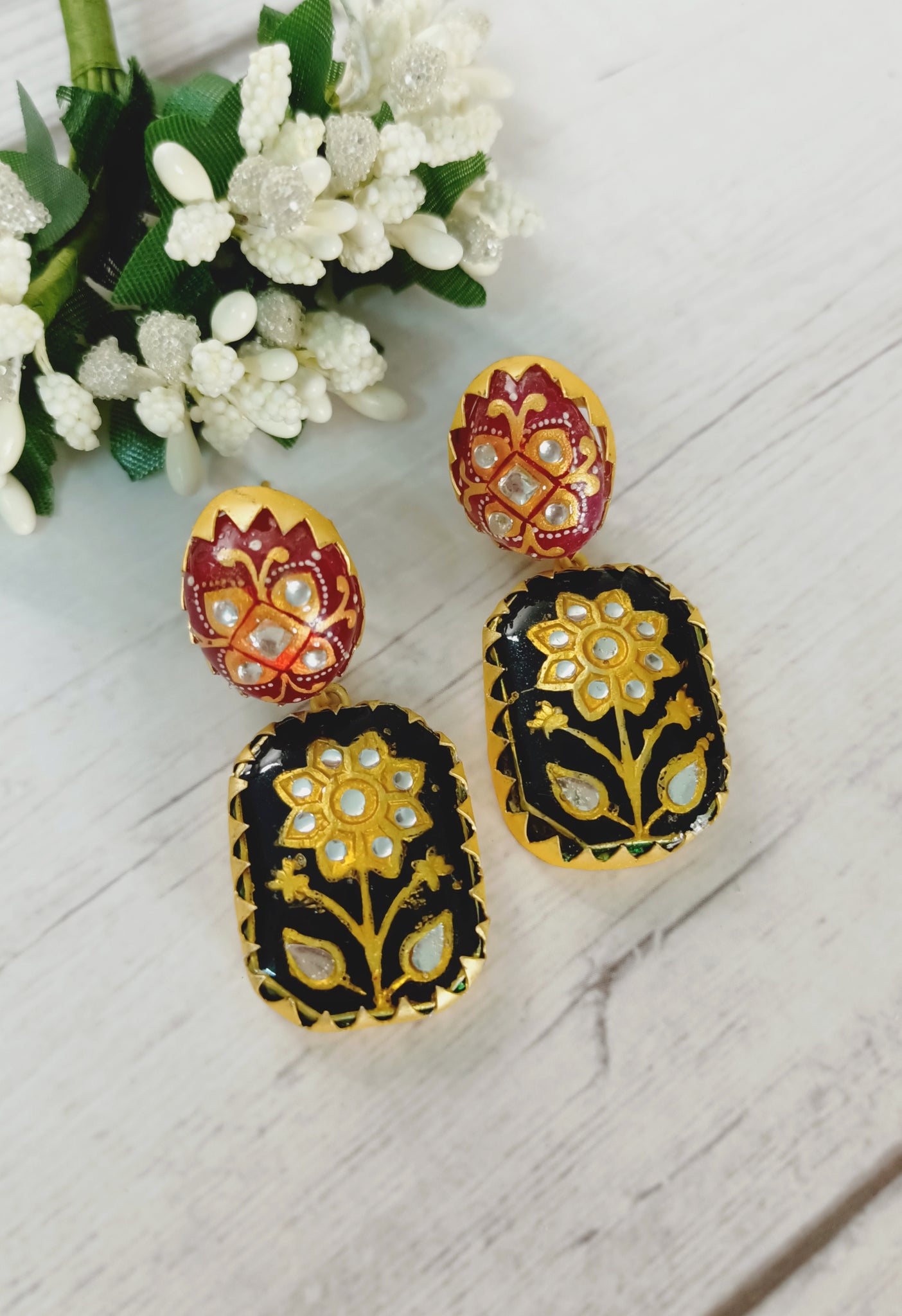 Kavita Art Oxidised Plated Jhumki Earrings