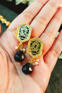 Mandoli 22k Gold Plating Thewa Art Jewellery Set freeshipping - CASA ROZEN