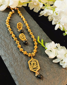 Mandoli 22k Gold Plating Thewa Art Jewellery Set freeshipping - CASA ROZEN