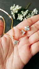 Load image into Gallery viewer, Verissca Crystal Silver American Diamond Pendant Set freeshipping - CASA ROZEN
