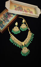 Load image into Gallery viewer, Varchas Kundan and Semi Precious Stone Set freeshipping - CASA ROZEN
