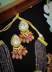 Ramaiyah Kundan And Semi Precious Stones Set freeshipping - CASA ROZEN