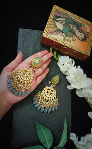 Mandala Lac Art Work Semi Precious Stone Earrings freeshipping - CASA ROZEN