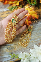 Load image into Gallery viewer, Miro 18 Carat Gold Plated Pearl Earrings freeshipping - CASA ROZEN
