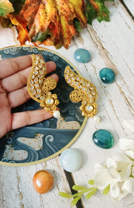 Taksi Crystal Kundan Earrings freeshipping - CASA ROZEN