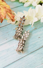 Load image into Gallery viewer, Virha Mirror Work Jhumka Earrings freeshipping - CASA ROZEN
