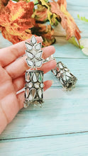 Load image into Gallery viewer, Virha Mirror Work Jhumka Earrings freeshipping - CASA ROZEN
