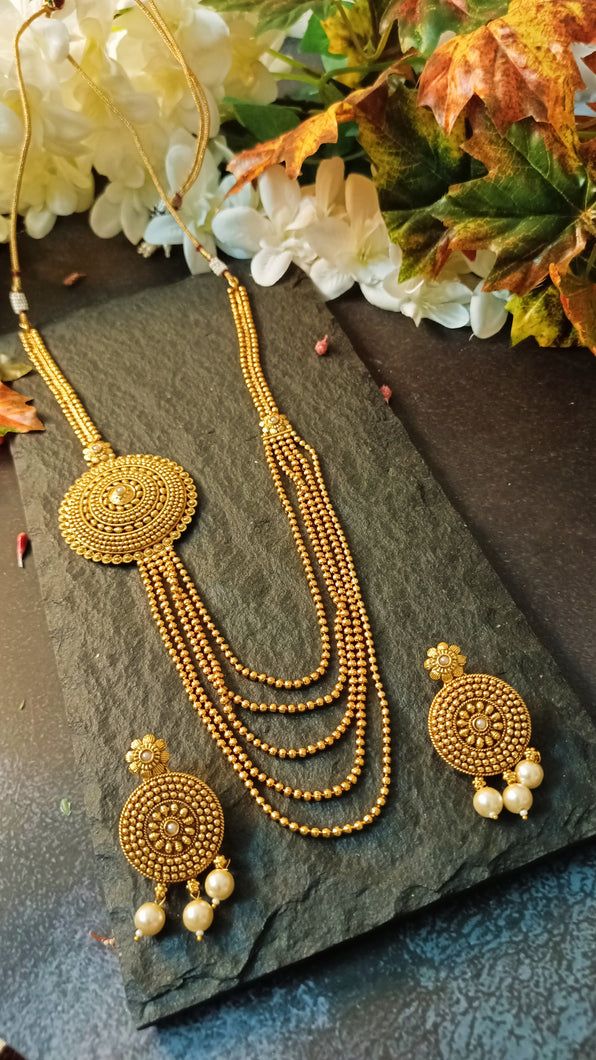 TANAZ 18K Gold Plated HAAR SET freeshipping - CASA ROZEN