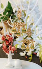 Load image into Gallery viewer, Tokaan Green Triya Tokri Earrings freeshipping - CASA ROZEN

