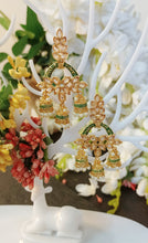 Load image into Gallery viewer, Tokaan Green Triya Tokri Earrings freeshipping - CASA ROZEN
