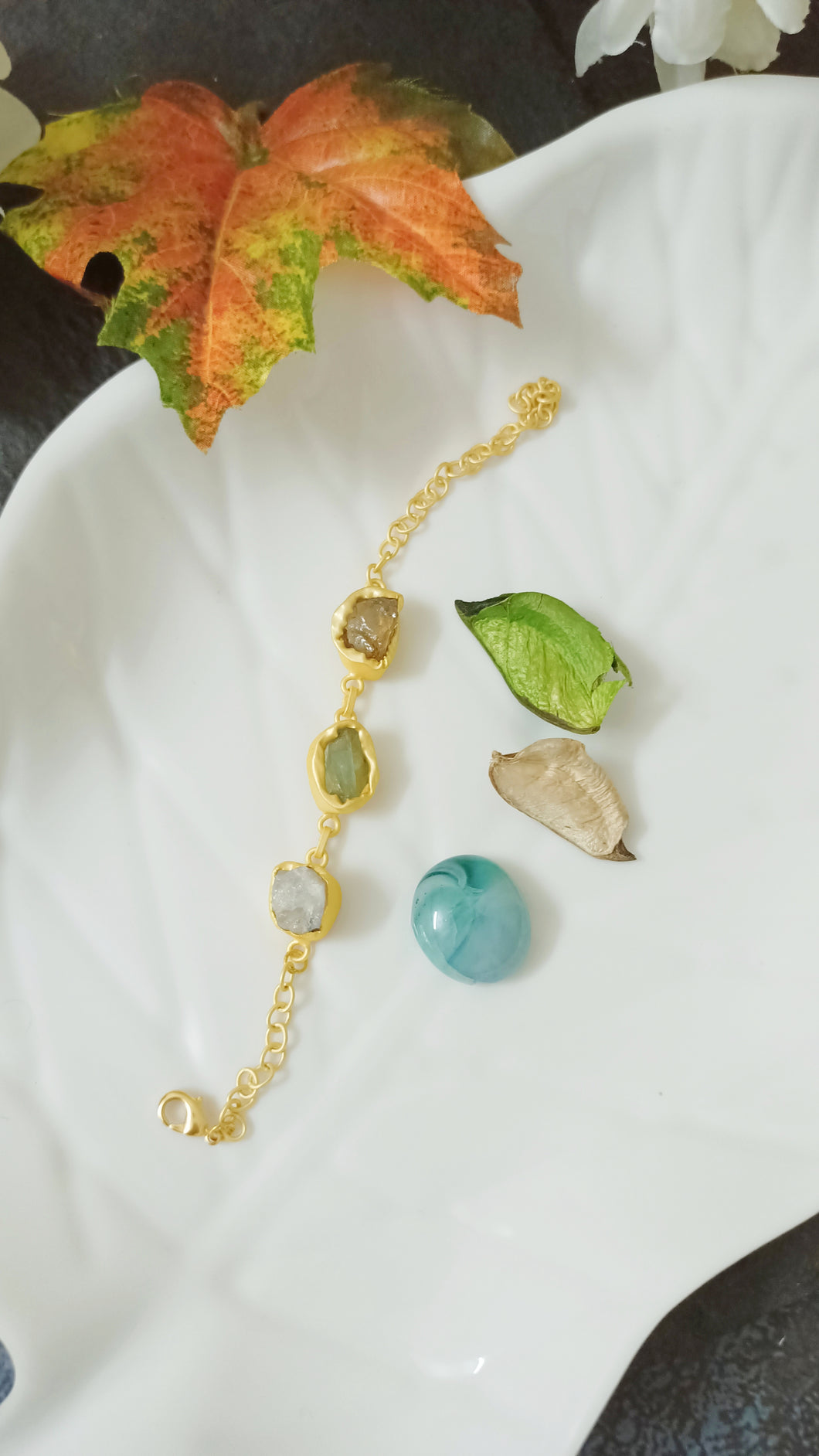 Unsa Semi Precious Stones Bracelet freeshipping - CASA ROZEN