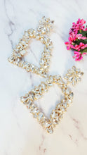 Load image into Gallery viewer, Tessa Silver Crystal Shimmer Earrings freeshipping - CASA ROZEN
