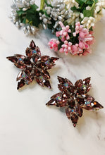 Load image into Gallery viewer, Faroska Maroon Shimmer Earrings freeshipping - CASA ROZEN

