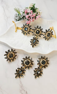 Fasaan Dazzling Grey Choker Set freeshipping - CASA ROZEN