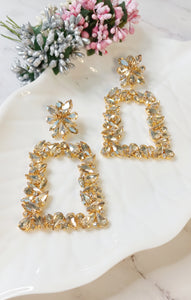 Tessa Golden Shimmer Earrings freeshipping - CASA ROZEN