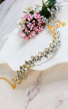 Load image into Gallery viewer, Selisa Silver Stone Choker Neckpiece freeshipping - CASA ROZEN
