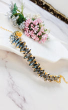 Load image into Gallery viewer, Selisa Grey Stone Choker Neckpiece freeshipping - CASA ROZEN
