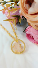 Load image into Gallery viewer, Aina Pink Rose Quartz Natural Stone Pendant Chain freeshipping - CASA ROZEN
