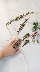 Kairoz Grey Stone Jewelry Set