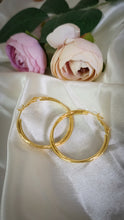 Load image into Gallery viewer, Qiara Gold Glaze Hoops
