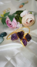 Load image into Gallery viewer, Menom Amethyst Hand Cuff / Bracelet
