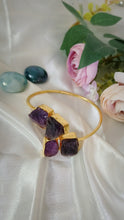 Load image into Gallery viewer, Menom Amethyst Hand Cuff / Bracelet
