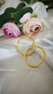Qiara Gold Glaze Hoops