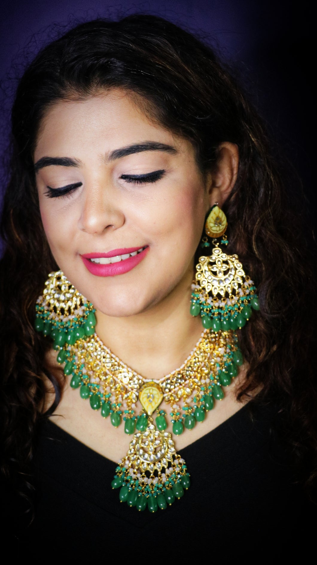 Varchas Kundan and Semi Precious Stone Set