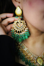 Load image into Gallery viewer, Varchas Kundan and Semi Precious Stone Set
